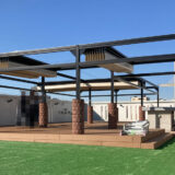 リパーロ7連棟で憩いのラウンジスペースを！会社ビル6Ｆ屋上