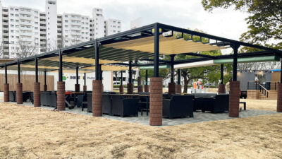 新左近川親水公園BBQ施設に導入された日除け『リパーロ』で実現する快適デイキャンプ体験